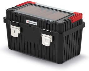 Kistenberg Szerszámtáska fém fogantyúval és zárakkal HEAVY fekete 585x360x337