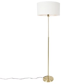 Állítható arany színű állólámpa fehér árnyalattal 50 cm - Parte