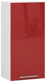 Felső konyhaszekrény Ozara W40 H720 (fehér + fényes piros). Akció -20%. 1071187