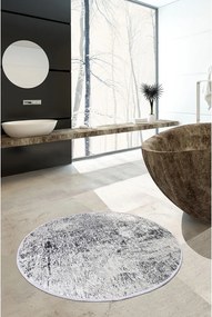 Szürke fürdőszobai kilépő ø 100 cm Evidence – Foutastic