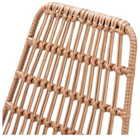 4 db rattan étkezőszék Gabriela és fekete asztal Strong - Bonami Essentials