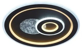 LED Dimmelhető mennyezeti lámpa LED/95W/230V fekete + távirányítás