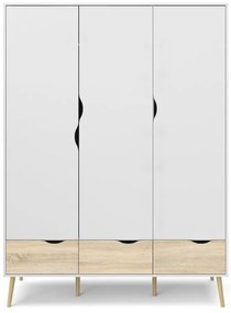 Oslo fehér ruhásszekrény, 147 x 200 cm - Tvilum