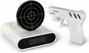 Mesterlövész Ébresztőóra fehér, pisztollyal Ajándék