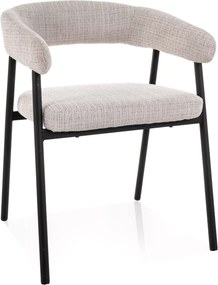 Étkezőszék KATANA fekete lábakkal, szürke