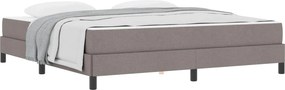 vidaXL Boxrugós ágy matracmal Tópszínű 180 x 200 cm szövet