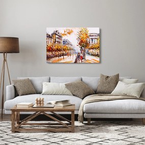 Kép - Utca Párizsban (90x60 cm)