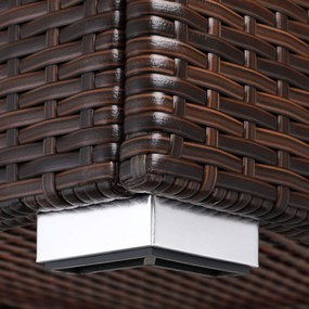 Casaria® Tárolódoboz 75x75x70 cm - barna