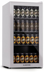 Klarstein Beersafe 74 Slim, hűtőszekrény, 74 liter, 3 polc, panorámás üvegajtó