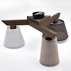 Brilagi - LED mennyezeti lámpa ANTHONY 3xE14/40W/230V tölgy-dió