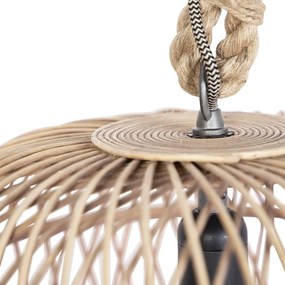 Okos rusztikus függőlámpa rattannal, WiFi-s G125 izzóval - Calamus