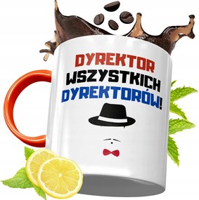 Narancssárga Bögre Igazgatónak Ajándék fényképes nyomtatással