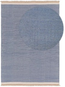 Gyapjúszőnyeg Karla Blue 15x15 cm minta