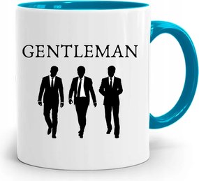 Kék Bögre Ajándék Fiúnak Gentleman nyomott mintával