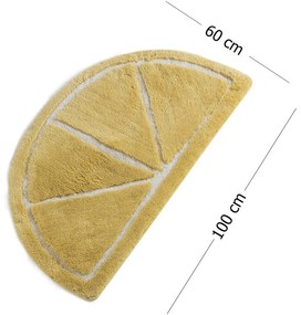 Sárga fürdőszobai kilépő 100x60 cm Limon – Foutastic