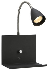 Markslöjd 107141 - Dimmelhető fali lámpa USB-vel  LOGI 1xGU10/7W/230V