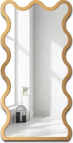 Blobs Twist hullámos tükör arany Mdf keretben 80x160 falra szerelhető