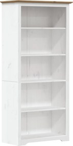 vidaXL BODO barna tömör fenyőfa könyvszekrény 82 x 40 x 173 cm