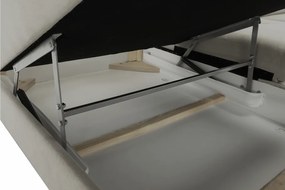 Sarokülőgarnitúra, szürke-bézs taupe, balos, FABIA