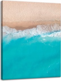 Vászonkép Víz Hullámok Tengerpart Homok 30x40 cm Ideális ajándék