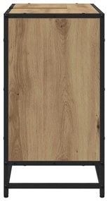 vidaXL Fürdőszoba Székény Artisan tölgy 65 x 33 x 60 cm Faanyag