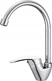 Magas álló konyhai csaptelep 360°-ban forgatható króm mosogató csaptelep