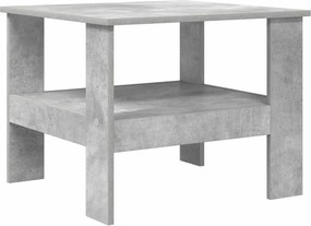 vidaXL Dohányzóasztal Beton Szürke 57 x 55 x 45 cm Faanyag