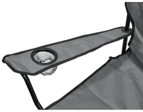 Összecsukható kempingszék szürke