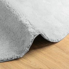 HUARTE szürke rövid szálú puha és mosható szőnyeg Ø 100 cm