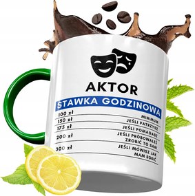 Zöld Bögre Színésznek Születésnapra Ajándék fényképes nyomtatással