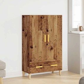 Highboard régi fa 70x31x115 cm gépesített fa