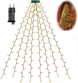 KarĂĄcsonyfa FĂ©nyfĂŒzĂ©r 280 Led KĂŒltĂ©ri BeltĂ©ri 8 KarĂĄcsonyi MĂłd 2M.