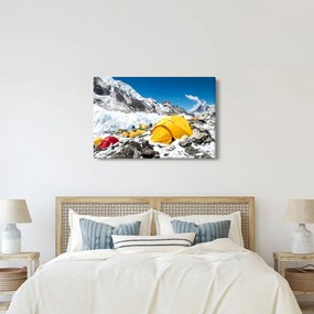 Kép - Kemping a hegyekben (90x60 cm)