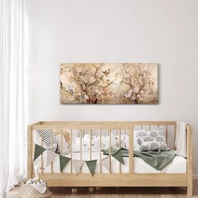 Kép - Vintage madár festmény II. (120x50 cm)