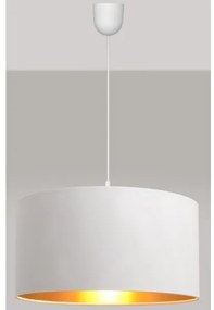 ALBA függeszték 1xE27/15W/230V, 40 cm, fehér/arany