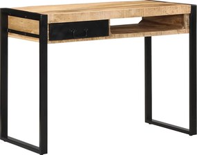 vidaXL tömör nyers mangófa íróasztal 100x50x75 cm