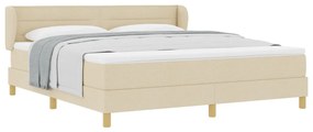 Boxspring Ágy Matracra Krém színben - 180x200 cm Textil