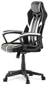 Ezüst Ekobőr Gamer Szék, Hinta Mechanikával. KA-Y341 SIL