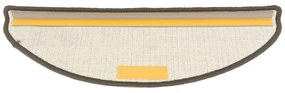 15 db szürke lépcsőszőnyeg 65 x 21 x 4 cm