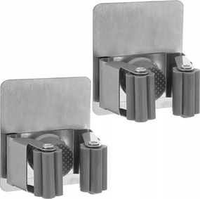 2x Akasztó öntapadós fali felmosó seprű tartó kerti szerszámok