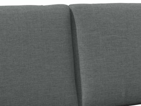 Kárpitozott fejtámla Sötétszürke 135 cm Tömör fenyőfa