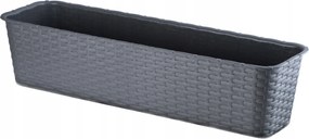 Erkélyláda 60cm Grafit Virágtartó