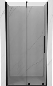 Mexen Velar, nyitható tolóajtó 110x200 cm, 8mm átlátszó üveg, fekete matt, 871-110-000-01-70