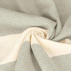 Fouta Hamam strand pamut törölköző 100x200 Pareo Olívazöld Nagy