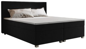Franciaágy Boxspring 140 cm Simon Comfort (fekete) (matraccal tárolóhely nélkül). 1056320