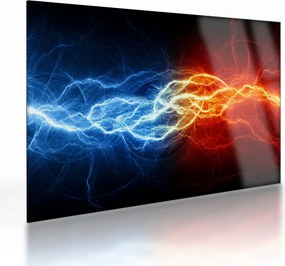 Az elektromos feszültség képe (üvegen) (70x50 cm)