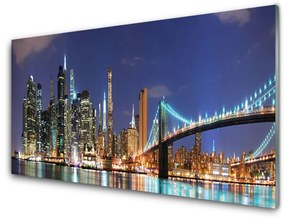 Akril üveg kép Bridge City Architecture 125x50 cm