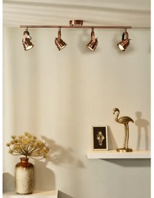 Lucide 77974/20/17 - LED Spotlámpa CIGAL 4xGU10/5W/230V réz