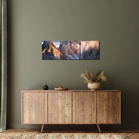 Kép - Hegyi panoráma (órával) (90x30 cm)