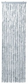 fehér és szürke zsenília rovarfüggöny 90 x 200 cm